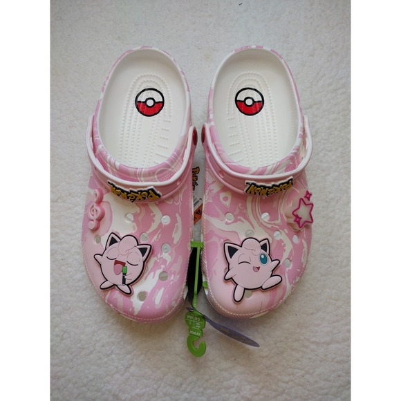 Crocs Clog Pokemon Men 9‎ Women 11 Pink Light Up Jigglypuff Lounge Everydaywear - Picture 2 of 6